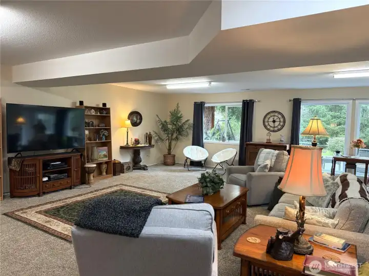 Spacious recreational room.