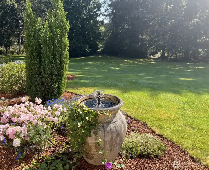 From the patio facing northeast. Image having morning coffee in this setting.