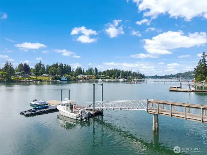 Dock with multiple boat storage