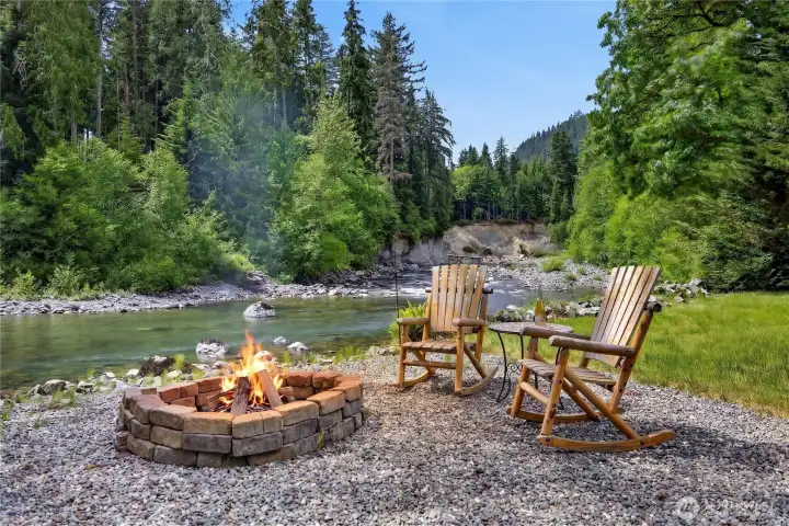 Cozy up next to the fire
