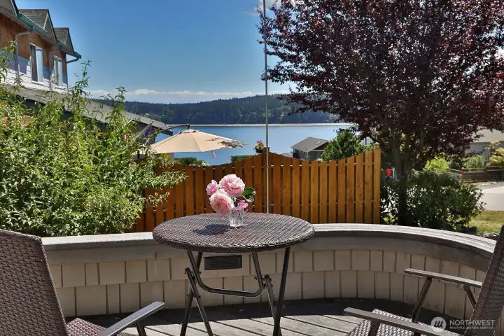 Entry deck with view