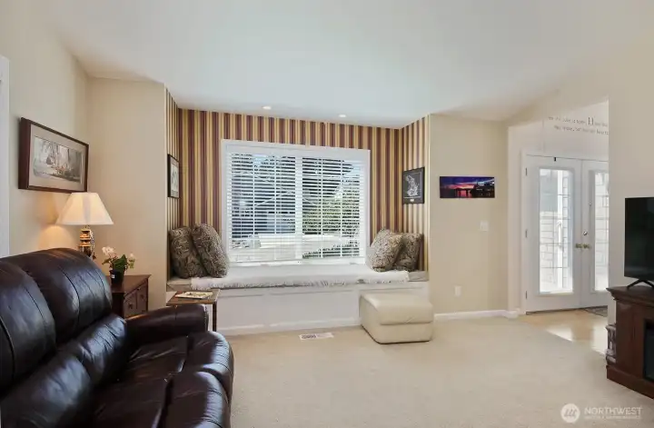 Sunlit living room
