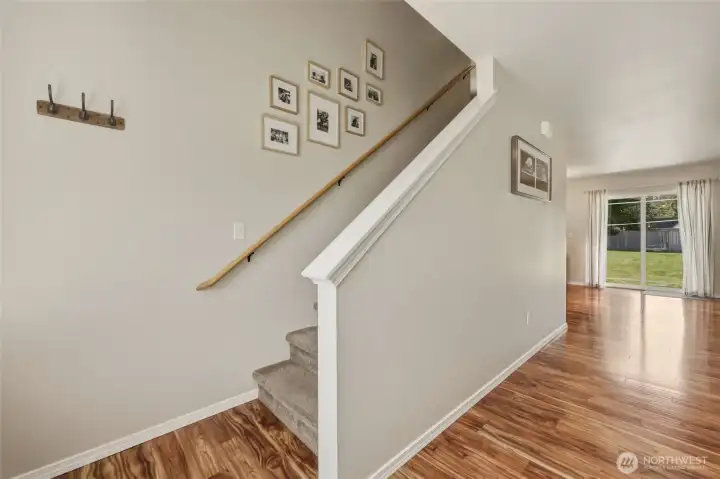 Fresh paint on the walls and trim makes the home feel new! Let's head upstairs to the bedroom and second living space. Fresh paint on the walls and trim makes the home feel new! Let's head upstairs to the bedroom and second living space.