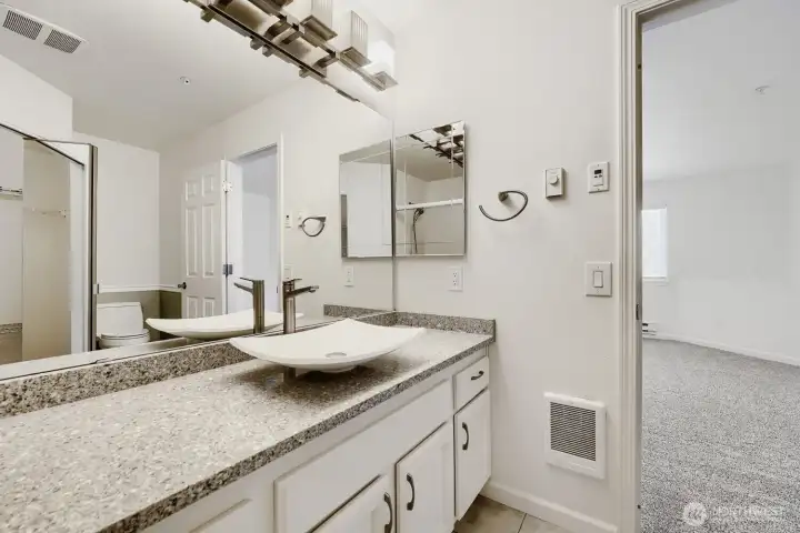 Contemporary finishes create a clean and sophisticated feel.