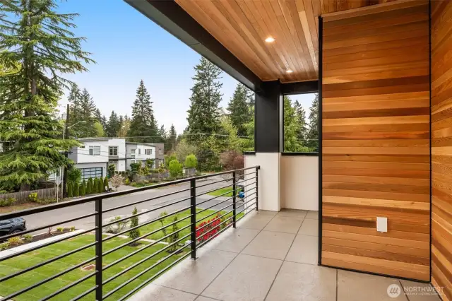 Ample covered outdoor living space
