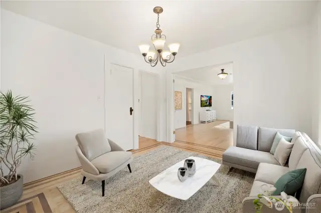 Sitting/Dining Room - virtually staged