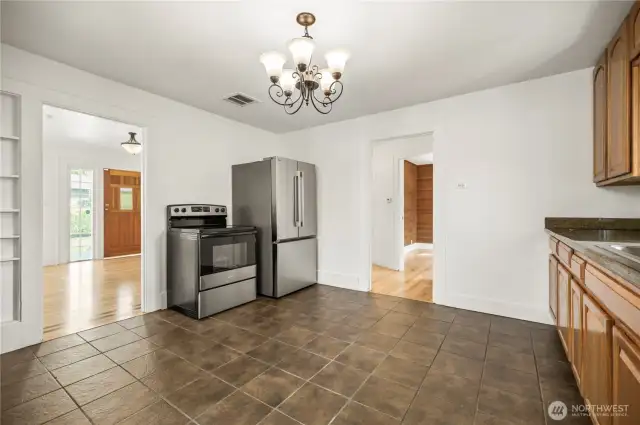 Large open kitchen