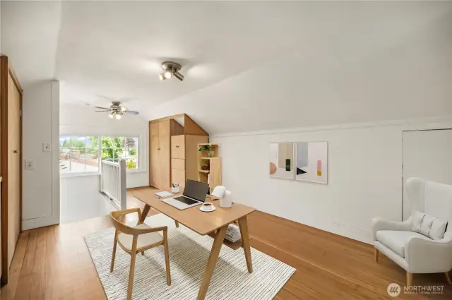 Upstairs - could be Primary Suite? - virtually staged