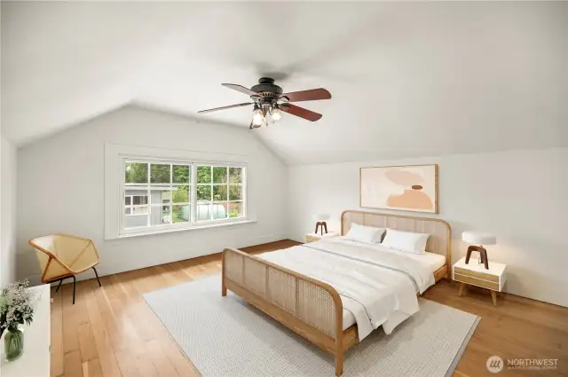 Upstairs Bedroom - virtually staged