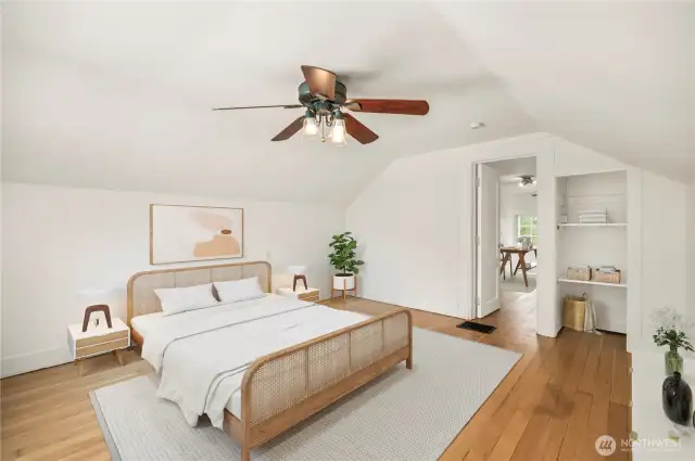 Upstairs Bedroom - virtually staged