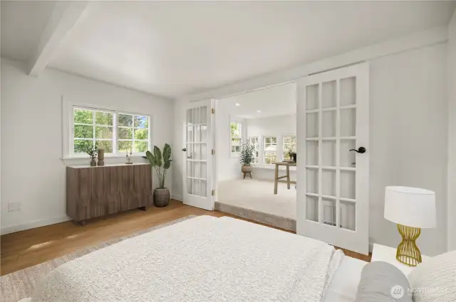 Main Floor Primary - could be large walk in closet option? - virtually staged