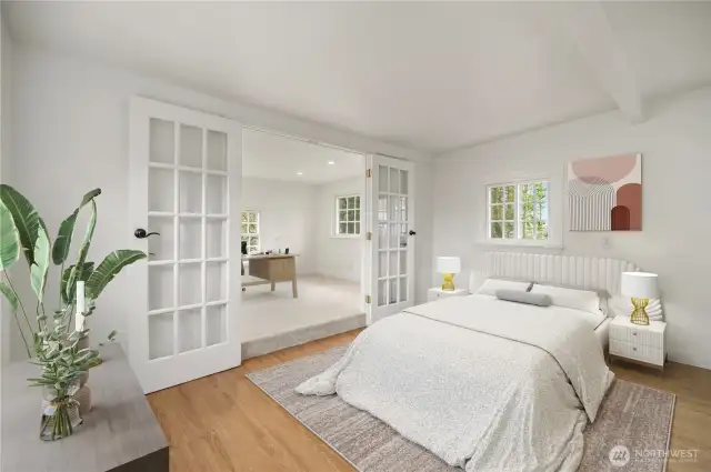 Main Floor Primary - could be large walk in closet option? - virtually staged