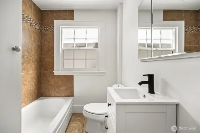 Main Floor bath with new vanity