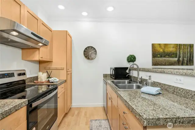 Granite Counters and Hardwood Floors