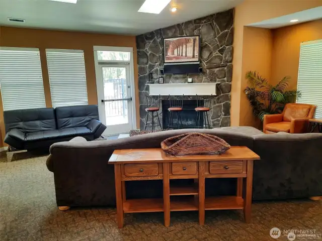 ...with spacious sitting area and kitchen for events