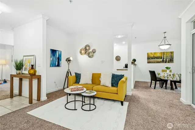 Carpeted Living...
