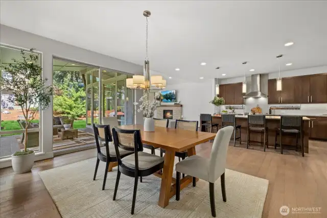 Large, open spaces are perfect for entertaining, look at those back-yard views!