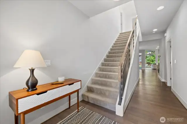 A bright and open entry way greets you at the front door.