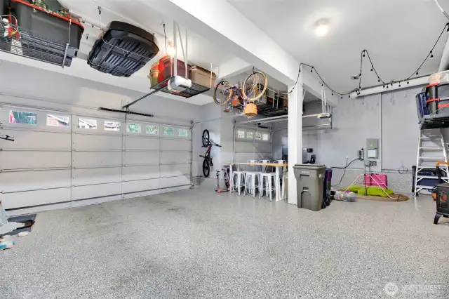 All Garage Storage Stays with the home.