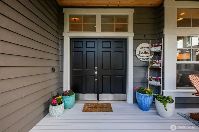 Stately Double Door Entrance