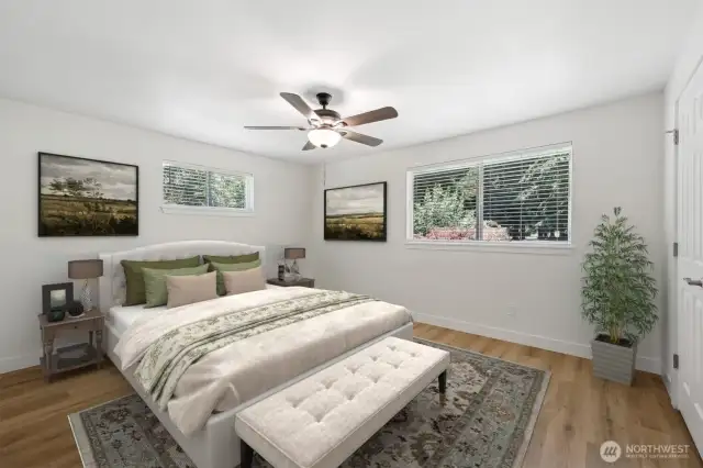 Primary Bedroom with Virtual staging
