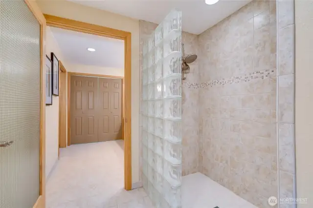 Walk-in closet with washer/dryer. Main utility room is downstairs.