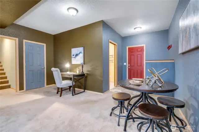 Lower level office or work out room.  Previously staged.