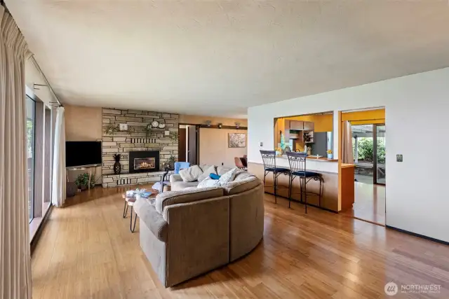 Larger open living space.