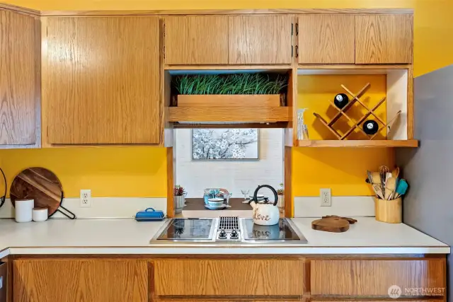 Great storage throughout this kitchen.
