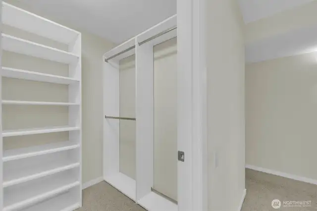 Primary walk-in closet