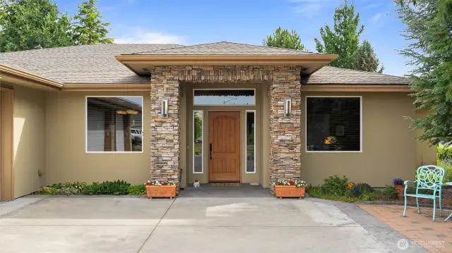 Stucco Exterior with Stone Accenets