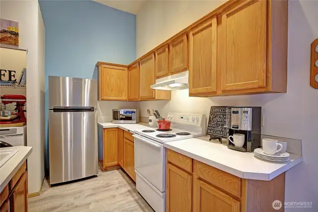 kitchen views from dining area
