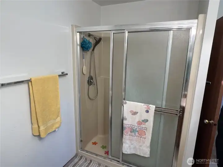 Primary Bedroom and bath is left of the window, walk in closet on my right