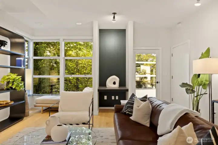 Grow your art collection and display your favorite pieces in the living area for all to see!