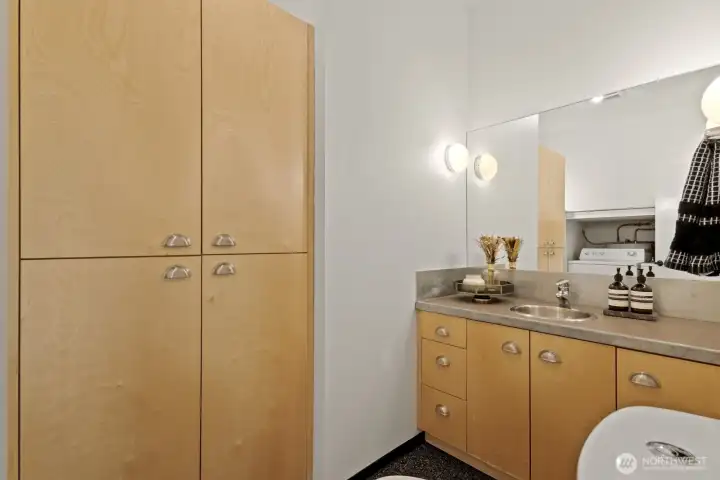 Tons of smart built-in storage throughout the home ensures that everythign has its place.