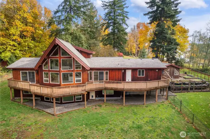 This Stunning 3 level cedar home sits atop Capital Ridge overlooking Chehalis River Valley on 5+ acres & boasts gorgeous territorial views w/recreational access to Capital Forest.