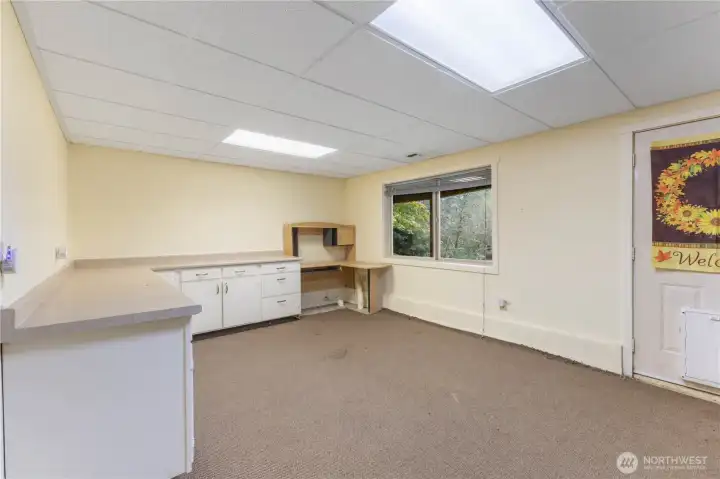 Walk out lower level has endless potential ...maybe this is a future kitchen or large craft room?