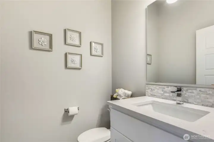 Powder room on main floor