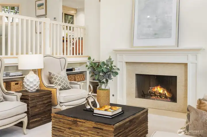 The best of a tri level design to enjoy high celings and wall of windows facing west to the yard