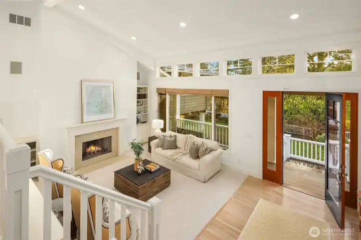 Filled with natural light with refinished hardwood floors