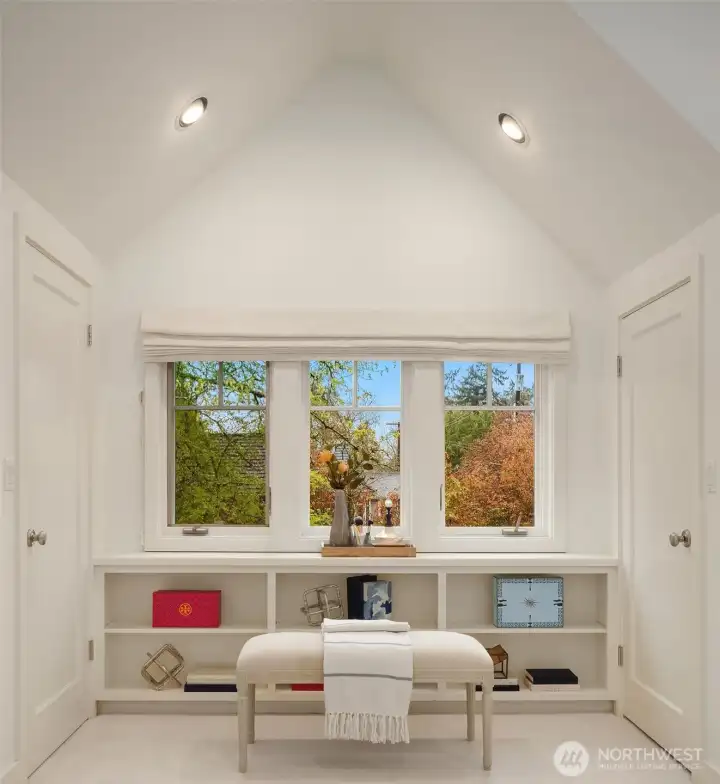 Built in nook for these western sunset facing windows