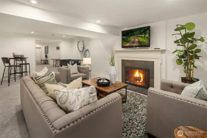 Wonderful fireplace to relax