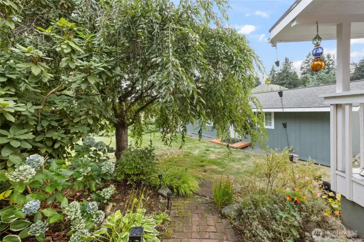 Walk way to the Hobby Shed.