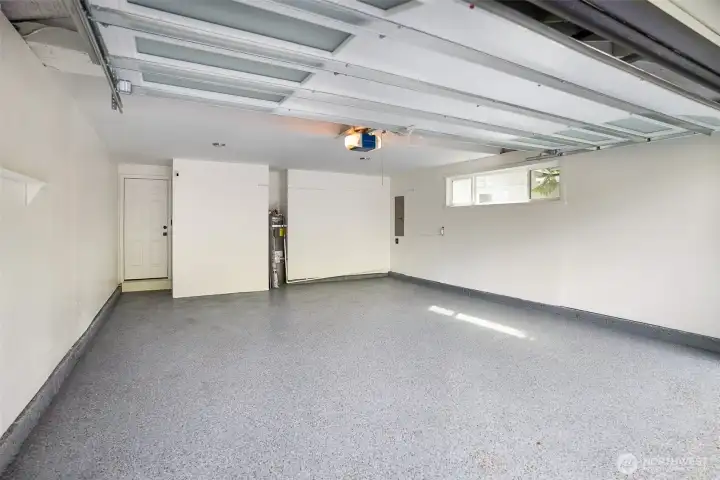 2-car garage epoxy coating