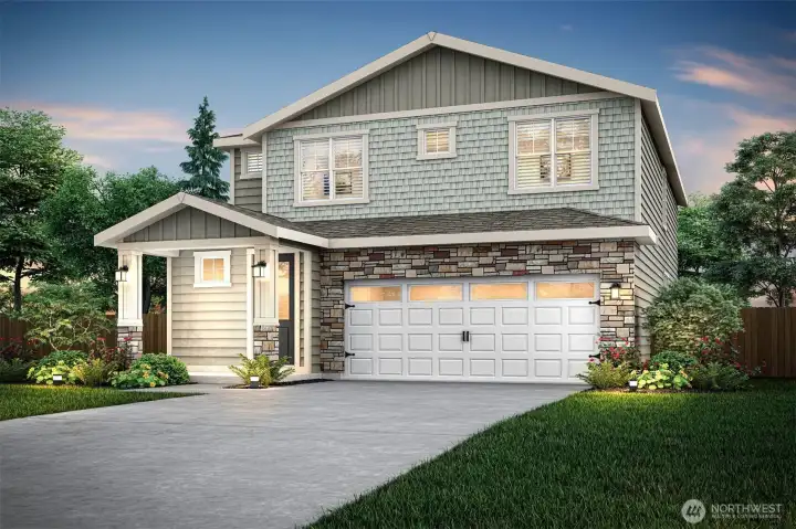 Example of the Oak floorplan to be located at 5874 Lost City Ln NW