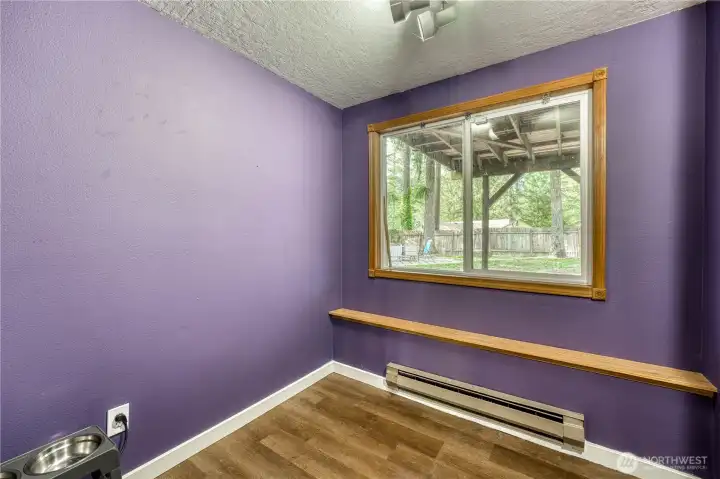 Downstairs office space.