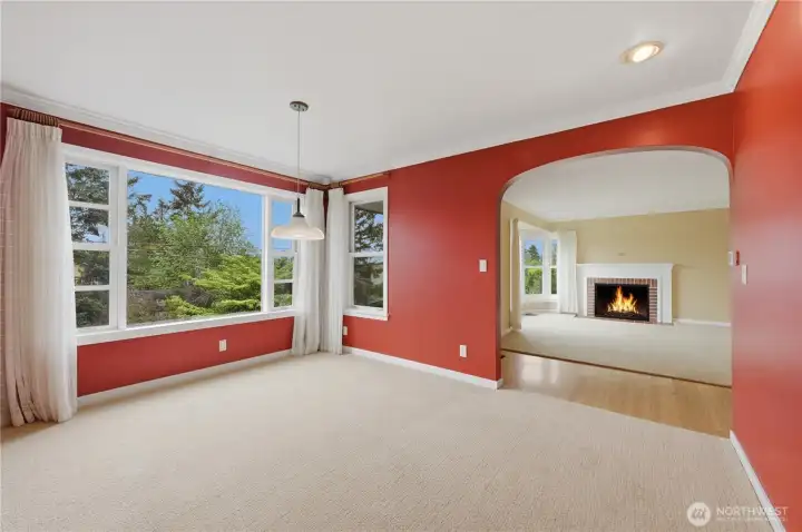 Dining and living room. Dining and living room.