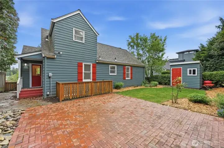 Rear of house. Rear of house.