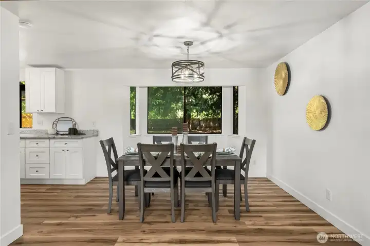 Dining just off kitchen
