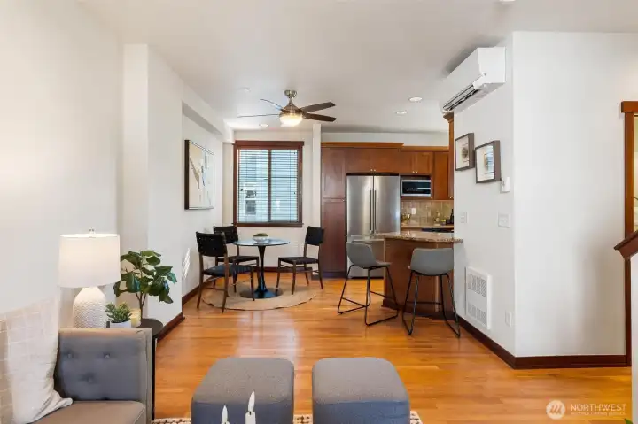 Main level designed for comfortable everyday living and entertaining.